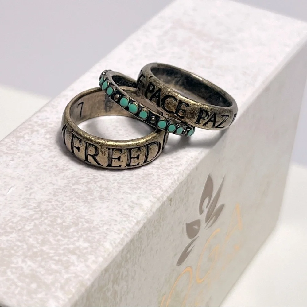 Lucky Brand Stackable Rings sz.7